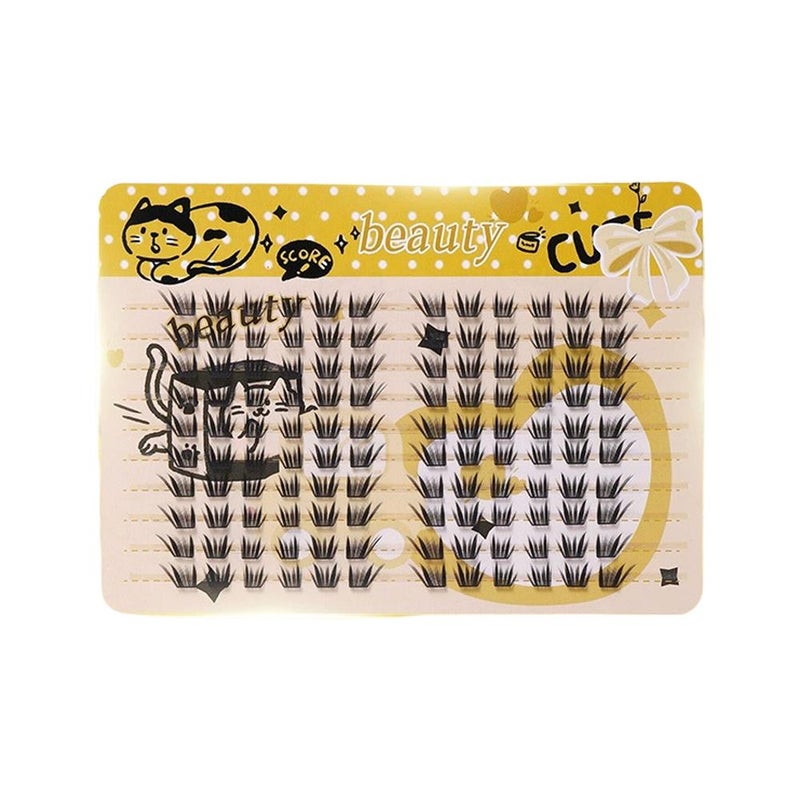 Summer Blue Tears, New Summer Glue-Based Thin False Eyelashes, Fresh, Cool, Segmented, Dreamy, Curled, Single Cluster